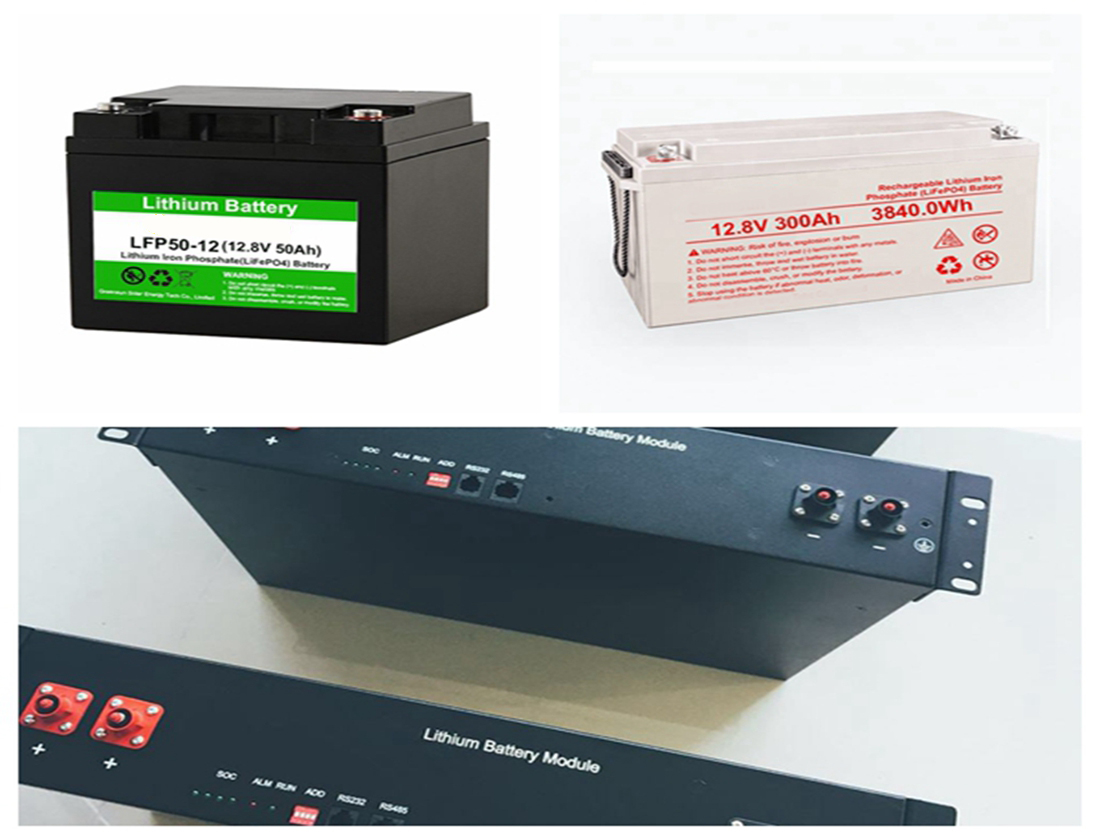 12.8v 50ah 100ah 300ah lithium iron batteries