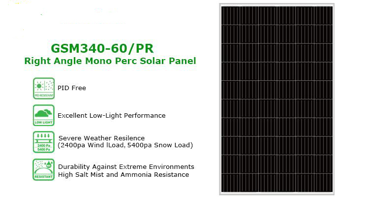 Mono solar panel 340w 60cells